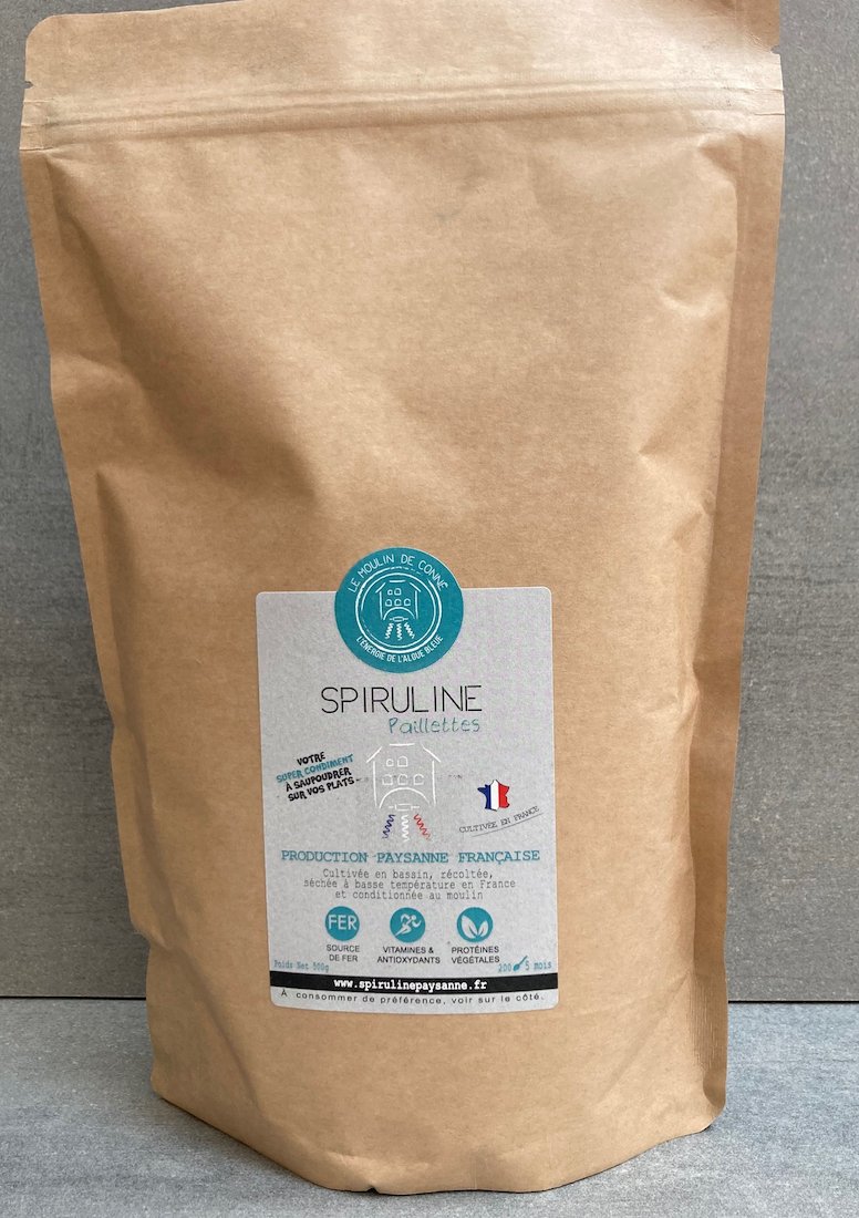 Spiruline Paysanne Française Paillettes - 500g